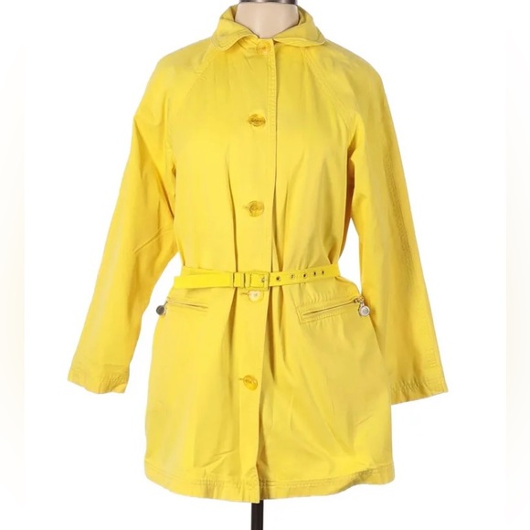 Gianni Versace Yellow Jacket with belt Vintage 90’s - Picture 1 of 5